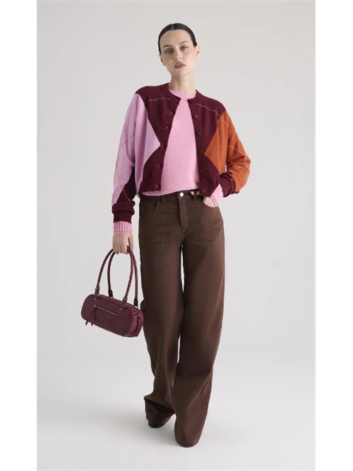 Pantalone a gamba larga Manila Grace MANILA GRACE | P044CUME009